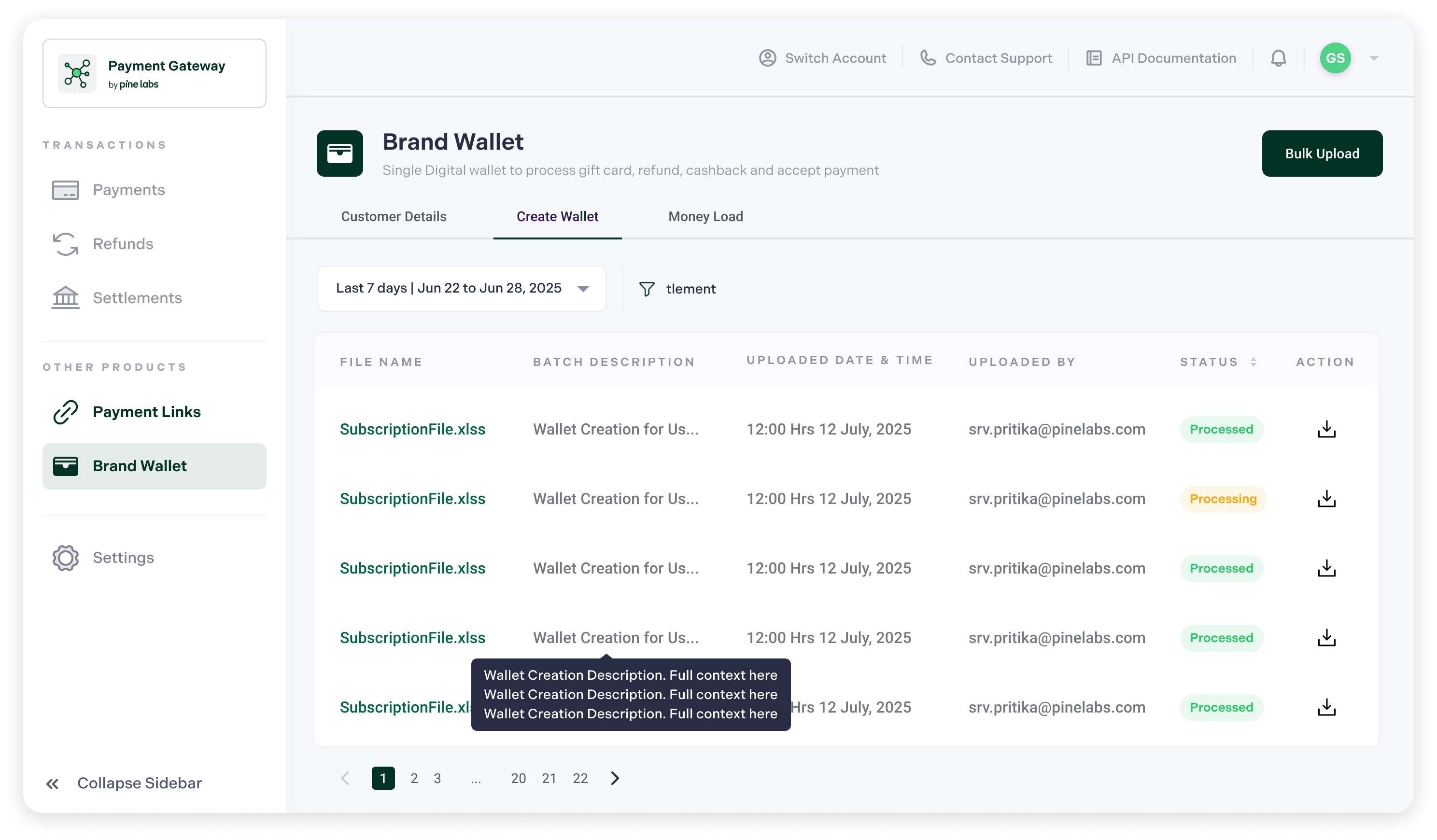 Check Money Load Report