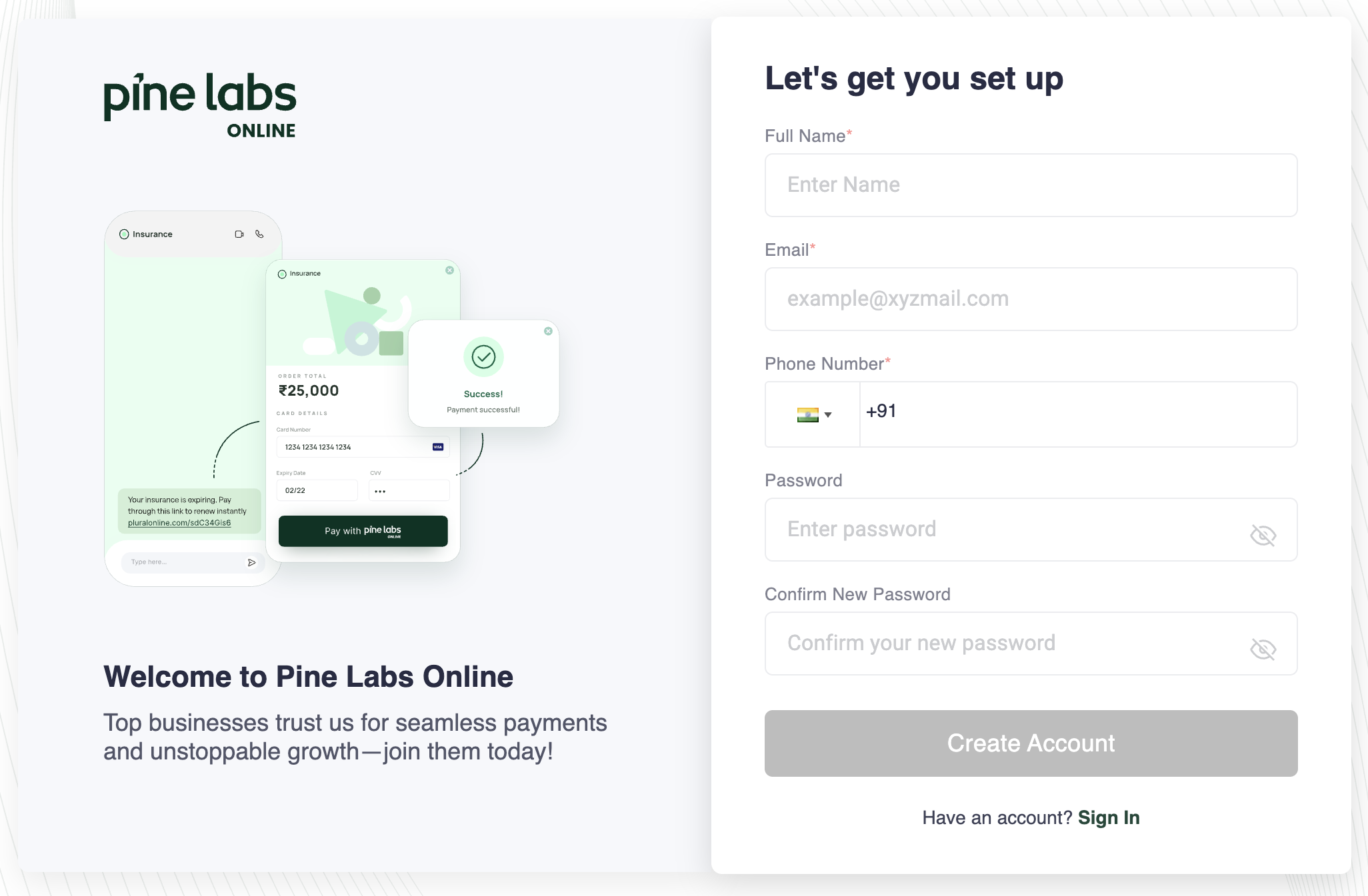Pine Labs Dashboard